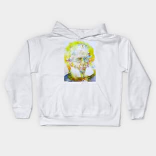 HENRIK IBSEN watercolor portrait Kids Hoodie